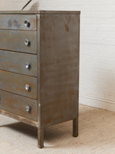 Load image into Gallery viewer, Metal Primitive Highboy Dresser
