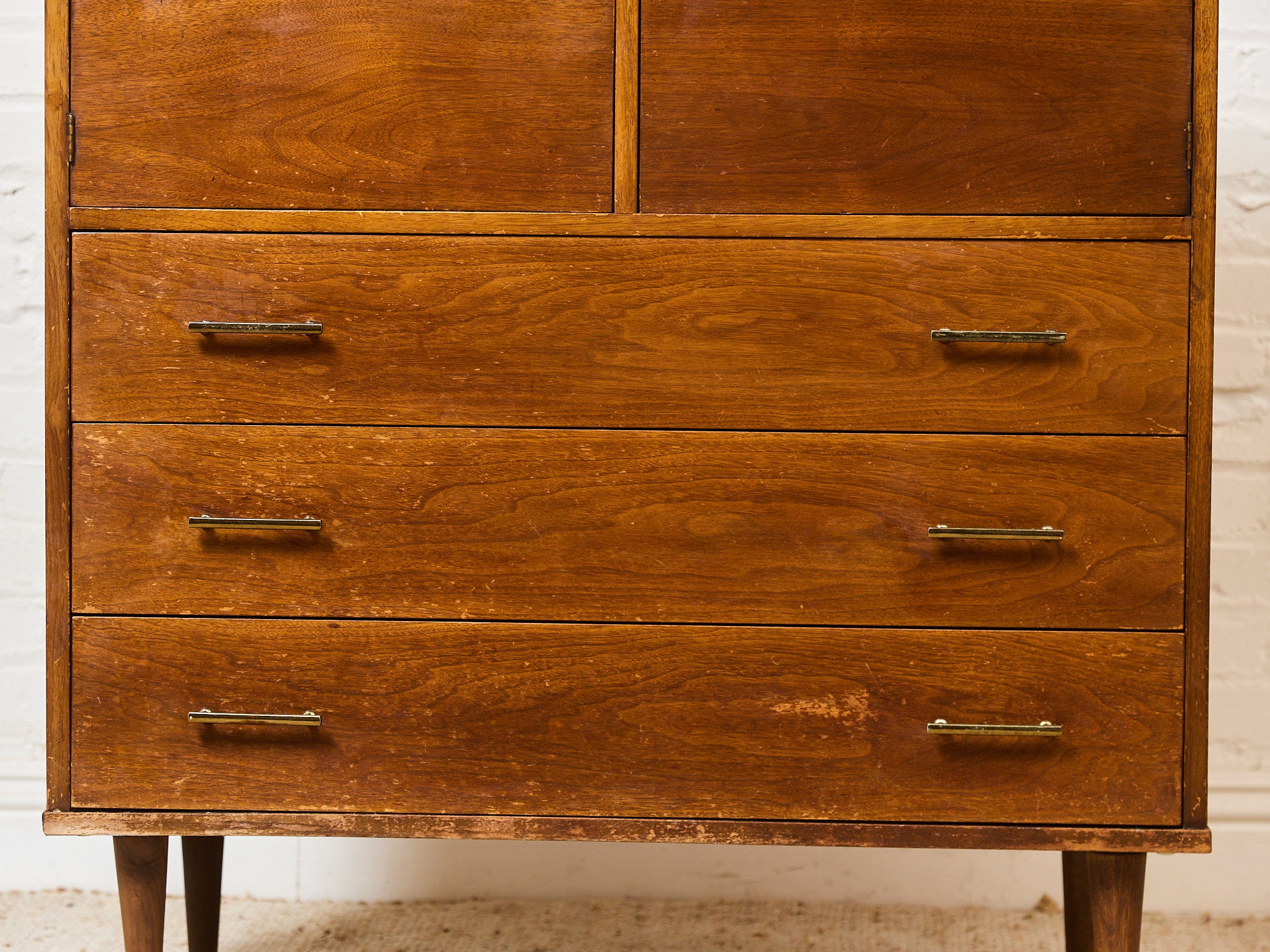 Vintage Walnut Dresser – Sunbeam Vintage