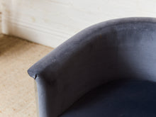 Load image into Gallery viewer, Set of 4 Curved Gray Velvet Counter Stools
