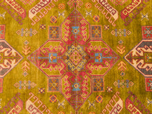 Load image into Gallery viewer, Antique Kazak Hand-loomed Rug Olive Green
