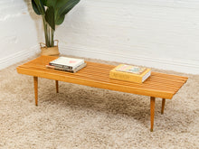 Load image into Gallery viewer, Vintage Mid Century Slat Coffee Table
