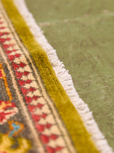 Load image into Gallery viewer, Antique Kazak Hand-loomed Rug Olive Green
