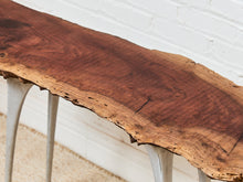 Load image into Gallery viewer, French Vintage Live Edge Modernist Entry table

