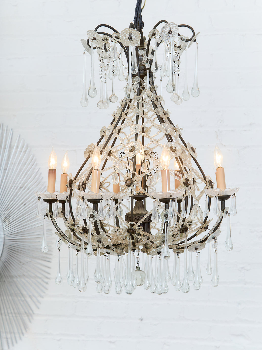 Maria Teresa French Crystal 1920’s Chandelier