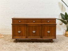 Load image into Gallery viewer, Mid-Century Modern Credenza with Brass Accent Pulls, c.1960’s
