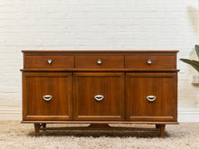 Load image into Gallery viewer, Mid-Century Modern Credenza with Brass Accent Pulls, c.1960’s
