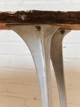 Load image into Gallery viewer, French Vintage Live Edge Modernist Entry table
