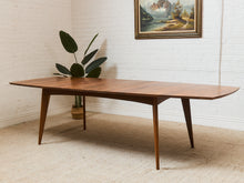 Load image into Gallery viewer, Room and Board Solid Walnut Dining Table with Leaves
