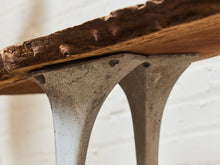 Load image into Gallery viewer, French Vintage Live Edge Modernist Entry table
