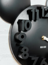 Load image into Gallery viewer, Mickey in All Black Mod Clock
