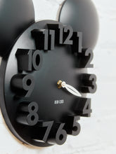 Load image into Gallery viewer, Mickey in All Black Mod Clock
