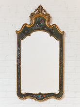 Load image into Gallery viewer, Vintage Friedman Brothers Rare Blue Hand Painted Chinoiserie Mirror
