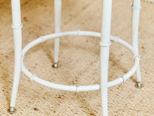 Load image into Gallery viewer, Pair of Chippendale Vintage Bamboo Counter Stools
