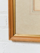 Load image into Gallery viewer, Vintage Mid-Century Asian Art Framed
