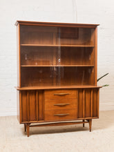 Load image into Gallery viewer, Kent Coffey Foreteller Mid-Century Modern Walnut China Cabinet
