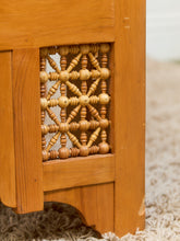Load image into Gallery viewer, Beautiful Moroccan Unstained Hand Carved Wooden Sofa with Moucharabieh Paneling
