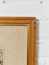 Load image into Gallery viewer, Vintage Mid-Century Asian Art Framed
