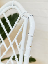 Load image into Gallery viewer, Pair of Chippendale Vintage Bamboo Counter Stools
