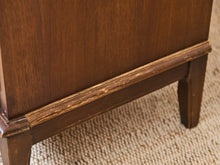 Load image into Gallery viewer, Nine Drawer, Mid-century Vintage Framed Walnut Dresser
