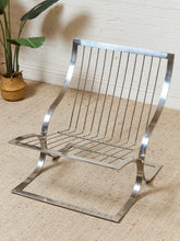 Load image into Gallery viewer, Vintage Chrome Cantilever Lounge Chair, 1970s
