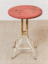 Load image into Gallery viewer, Industrial Vintage Red Side Table

