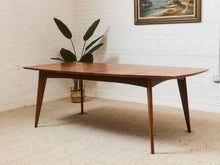 Load image into Gallery viewer, Room and Board Solid Walnut Dining Table with Leaves
