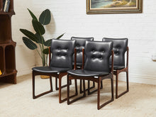 Load image into Gallery viewer, Rare Set of Danish Vamdrup Stolefabrik Rosewood Dining Chairs
