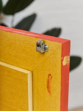 Load image into Gallery viewer, Vintage Mid Century Highboy Robot  Dresser in Poppy Red Orange
