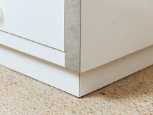 Load image into Gallery viewer, 1980's White Double Drawer Pair of Nightstands

