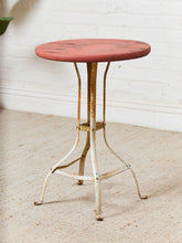 Load image into Gallery viewer, Industrial Vintage Red Side Table
