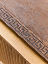 Load image into Gallery viewer, Vintage Wood Greek Keys Tray
