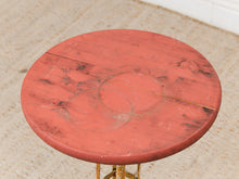 Load image into Gallery viewer, Industrial Vintage Red Side Table
