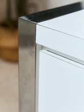 Load image into Gallery viewer, 1980's White Double Drawer Pair of Nightstands
