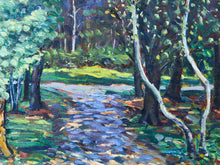 Load image into Gallery viewer, Impressionist Vintage Painting of a Park by Raymond Rosenberg

