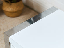 Load image into Gallery viewer, 1980's White Double Drawer Pair of Nightstands
