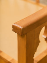 Load image into Gallery viewer, Beautiful Moroccan Unstained Hand Carved Wooden Sofa with Moucharabieh Paneling
