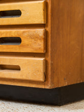 Load image into Gallery viewer, Vintage Distressed Industrial Wood Primitive School House Artist Flat Files Cabinet #3
