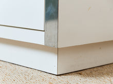 Load image into Gallery viewer, 1980's White Double Drawer Pair of Nightstands
