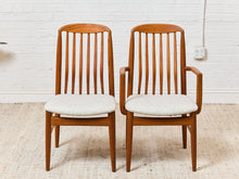 Load image into Gallery viewer, 1970s Set of 6 Teak Slat Back Dining Chairs by Benny Linden
