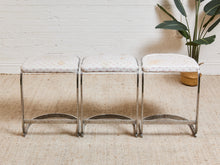 Load image into Gallery viewer, Set of 3 Vintage Milo Baughman  Counter Stools
