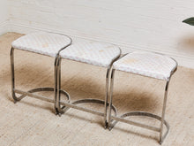 Load image into Gallery viewer, Set of 3 Vintage Milo Baughman  Counter Stools
