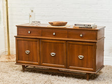 Load image into Gallery viewer, Mid-Century Modern Credenza with Brass Accent Pulls, c.1960’s
