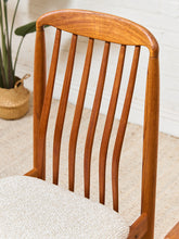 Load image into Gallery viewer, 1970s Set of 6 Teak Slat Back Dining Chairs by Benny Linden
