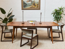 Load image into Gallery viewer, Room and Board Solid Walnut Dining Table with Leaves
