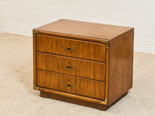 Load image into Gallery viewer, Vintage Pair of Campaign Nightstands
