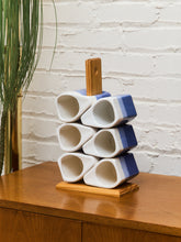 Load image into Gallery viewer, Vintage Set of 6 Blue Napoleon Coffee Cups
