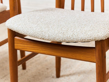 Load image into Gallery viewer, 1970s Set of 6 Teak Slat Back Dining Chairs by Benny Linden
