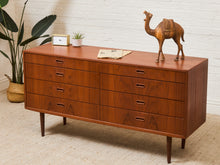 Load image into Gallery viewer, Vodder Sibast Danish Mid-Century Modern Teak 8 Drawers Dresser
