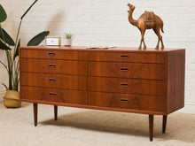 Load image into Gallery viewer, Vodder Sibast Danish Mid-Century Modern Teak 8 Drawers Dresser
