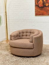Load image into Gallery viewer, Houndstooth Amber Vintage Swivel Chair
